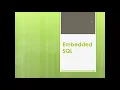 Introduction On Embedded SQL