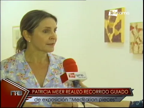 Patricia Meier, realizó recorrido guiado de exposición Meditation pieces