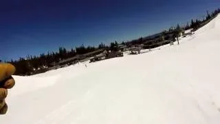 Mammoth Mountain Ski Area - Top of Gondala down to Main Lodge