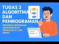 Tugas 3 Algoritma dan Pemrograman - Program Sederhana Menggunakan Operator Fungsi if dan Array