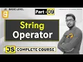 What is string or concatenate operators in javascript in Hindi by smart mind
