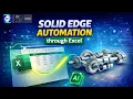 Automation with Excel in Solid Edge Streamline Your Design Workflow Excel Design Technologies