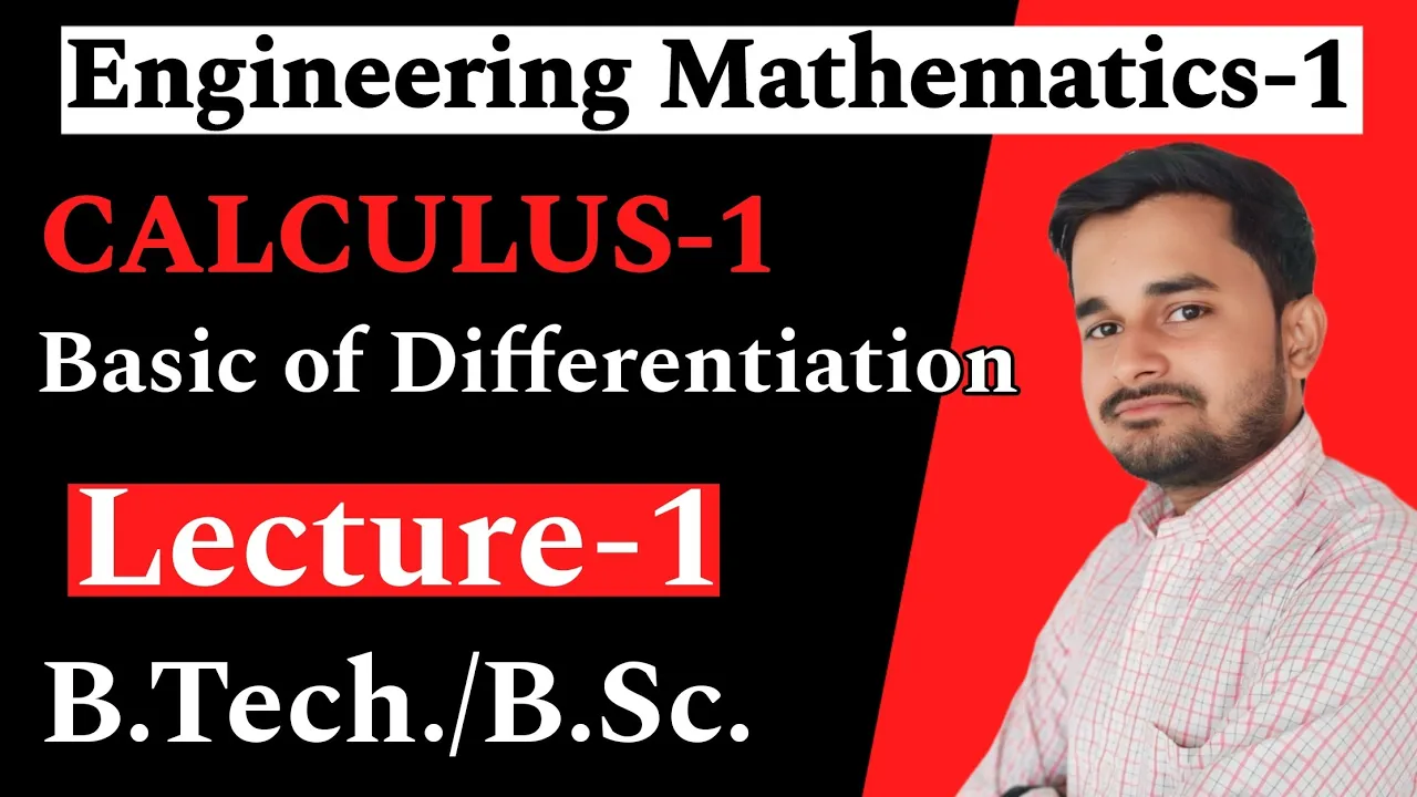 Basic of Differentiation | Differentiation in One Shot | Calculus 1 | Lecture 1