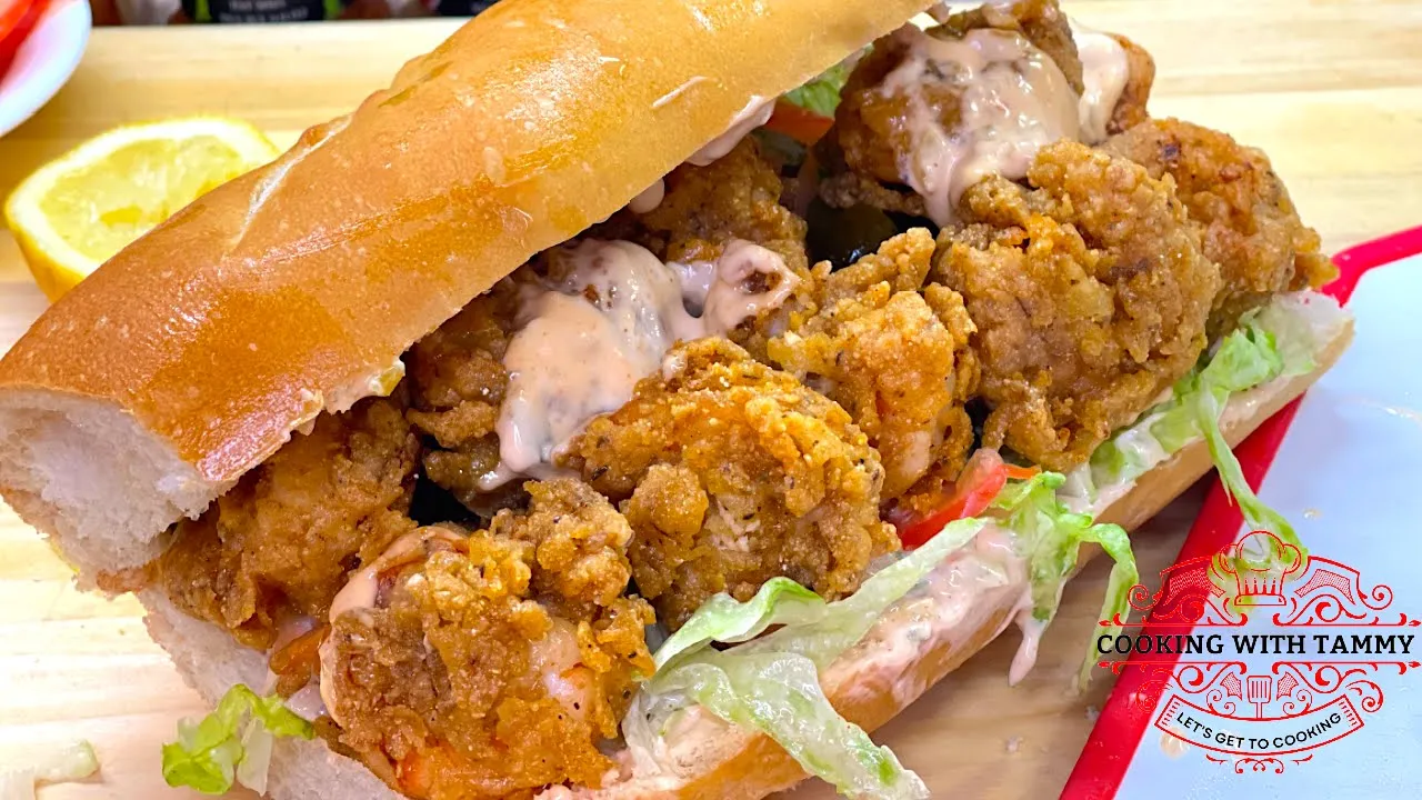 Shrimp Po' Boy Sandwich Recipe | New Orleans Shrimp Po' Boy Recipe