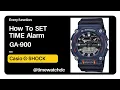 How to Set The TIME G-Shock GA-900-2ADR DATE ALARM STOPWATCH TIMER timewatc c