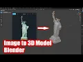 How to convert image to 3d model in blender