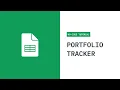Create A Stock Portfolio Tracker With Google Sheets No-Code Tutorial