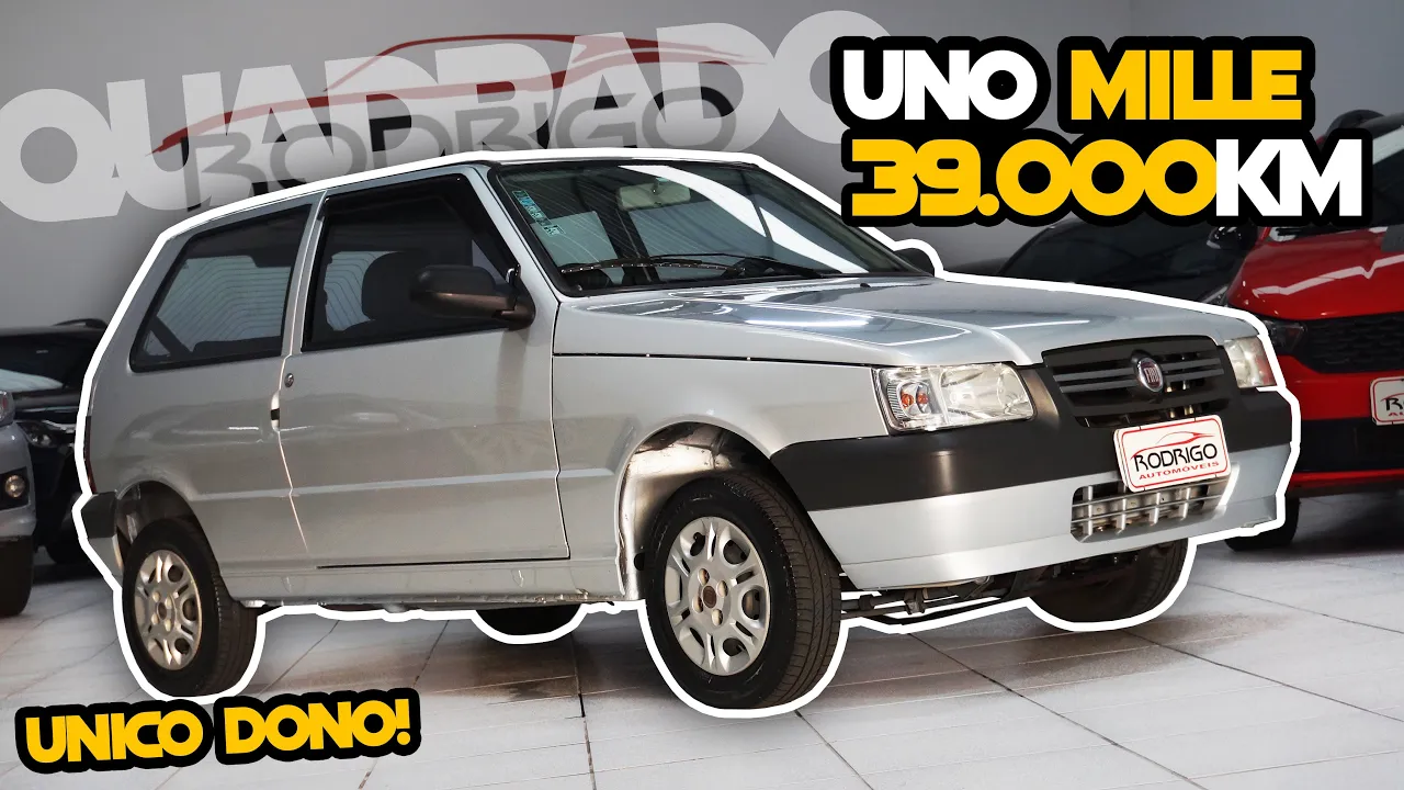 FIAT UNO MILLE COM APENAS 39.000KM! O MAIS NOVO À VENDA NO BRASIL? Análise Rodrigo Automóveis!