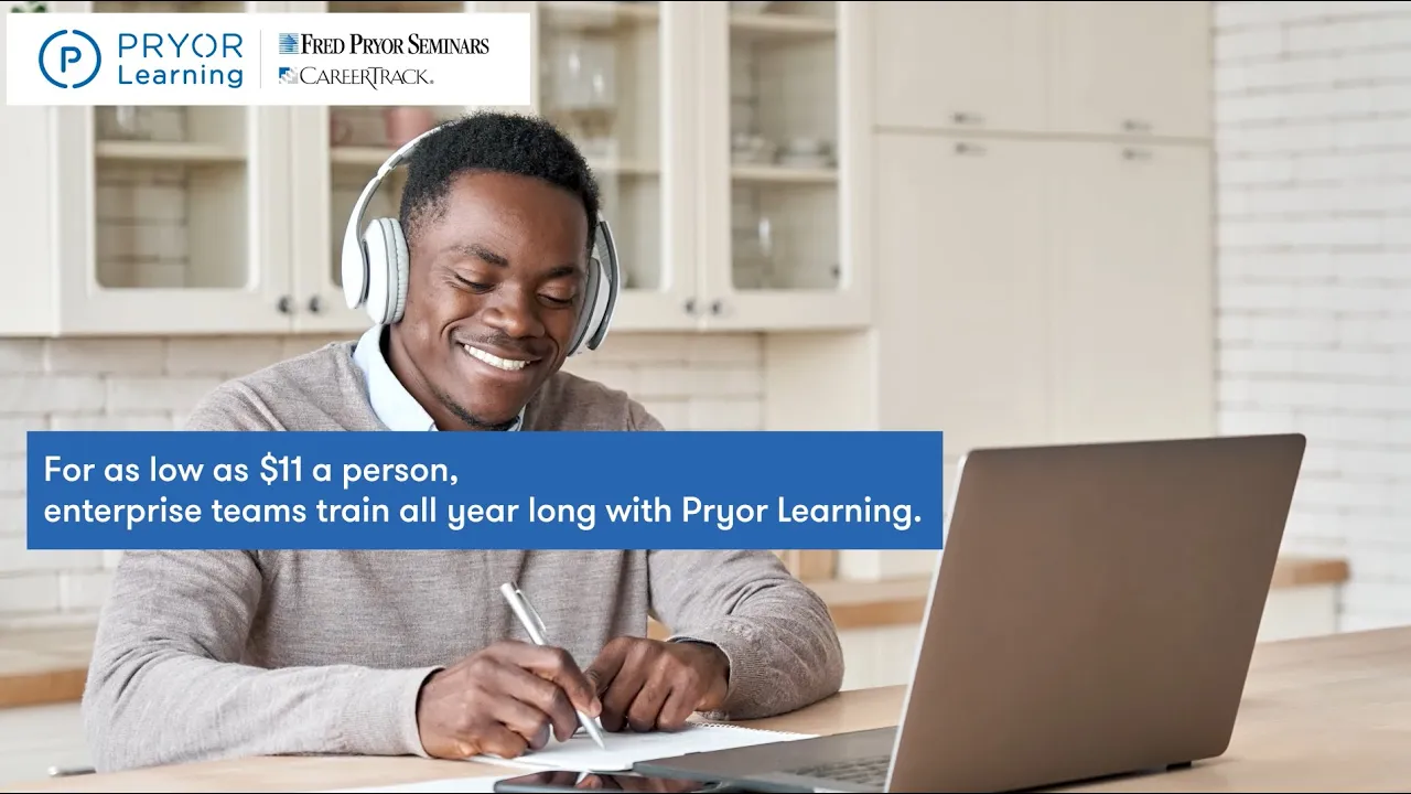 Pryor Learning — Pryor Learning — Enterprise Team Training (YouTube video ad)