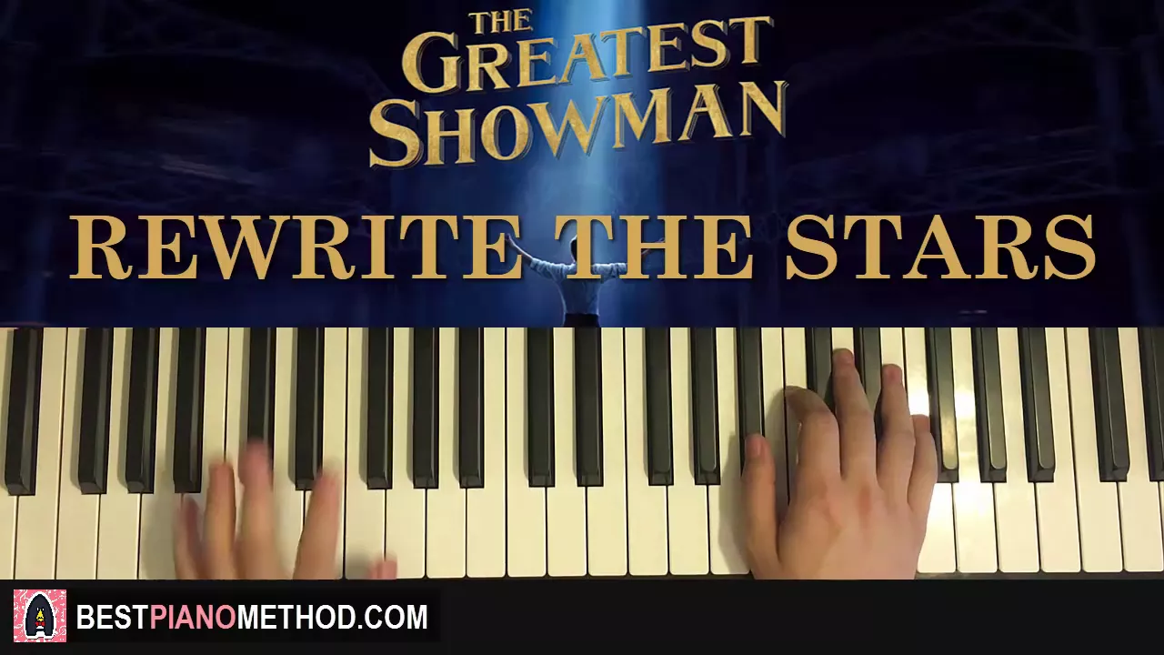 HOW TO PLAY - The Greatest Showman - Rewrite The Stars (Piano Tutorial Lesson)