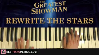 Download HOW TO PLAY - The Greatest Showman - Rewrite The Stars (Piano Tutorial Lesson) MP3