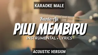 Download Pilu Membiru - Kunto Aji | Instrumental+Lyrics | by Ruang Acoustic Karaoke | Male MP3
