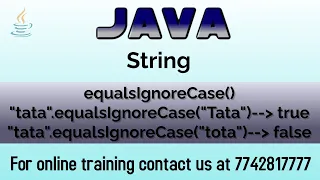 how to compare the content of the strings by ignoring case equalsIgnoreCase method in java