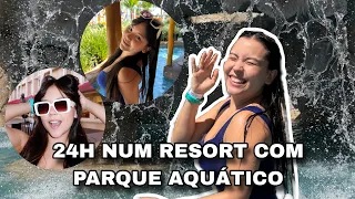 PASSEI 24 HORAS NUM RESORT COM PARQUE AQUÁTICO!!! *mostrei tudo o que eu fiz lá*