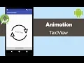 Add Animation to a TextView - Android Studio Tutorial