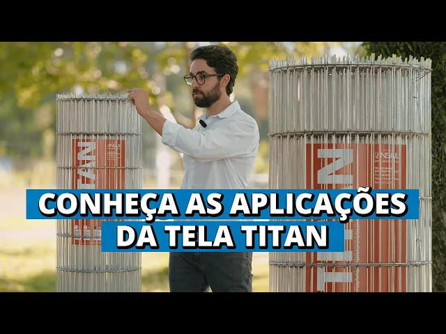 Vídeo do produto - Tela Eletrosoldada Titan - Fio 2,50mm - Malha 5x15cm - Rolo 25m
