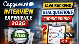 Capgemini Interview Experience 2026 Java Backend 3 5 Years Real Questions