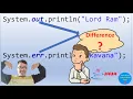 Difference Between System out println and System err println Pradeep Nailwal