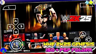 wwe 2k25 psp for android genesis v 3 0 iso u0026 psp folder by bg 