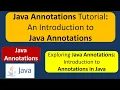 Java Annotations Tutorial An Introduction to Java Annotations Annotations in java