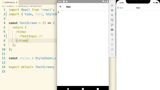 React Native Hooks Showing a Text Input