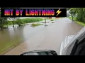 The heavens opened up and unleashed a monster lightning and rainstorm of the decade
