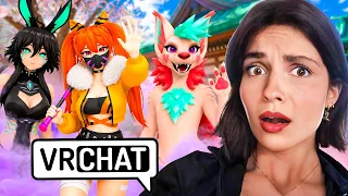 JE DÉCOUVRE le jeu VR CHAT...