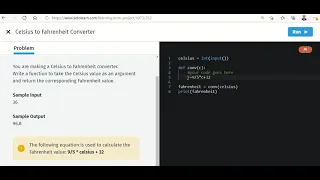 Part 12 Python a simple Celsius to Fahrenheit converter through SoloLearn in python