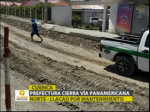 Prefectura cierra vía Panamericana Norte - Llacao por mantenimiento