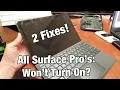 All Surface Pros Wont t Turn On or Wake Up Black Screen 2 Fixes