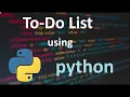 To Do list Manager Python Project