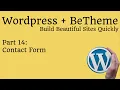 Wordpress with BeTheme - Contact Form