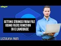 Exploring the fgetc Function in C Language Getting Strings from files Lecture 64 Part 1