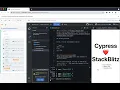 Cypress and StackBlitz stubbing server-side Ajax call