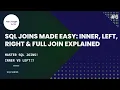 SQL Joins Made Easy INNER LEFT RIGHT FULL JOIN Explained