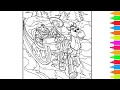 Coloring Toy Story Winter Trip with Buzz Jessie Bullseye Disney Toy Story 3 Coloring Pages