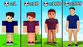 A CADA MORTE… O MINECRAFT FICA MAIS REALISTA!