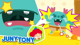 Socorro! Machuquei o Meu Dentinho! 😭 Música Infantil | JunyTony em Português