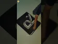 Creative R Alphabet in Rangoli Calligraphy