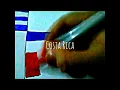 Costa Rica Flag Speed Drawing