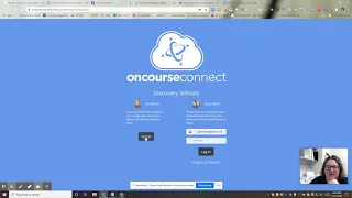 Logging in to OnCourse Connect