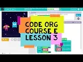 Code org Course E Lesson 3 Alien Dance Party with Sprite Lab - Code Org 2021
