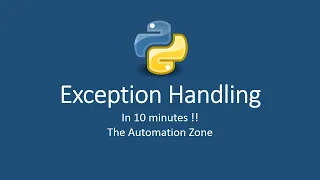 Exception Handling in Python - Python Tutorial 25