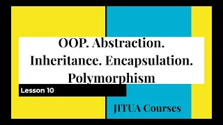 NET Developer Basics Lesson 10 OOP Abstraction Inheritance Encapsulation Polymorphism