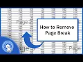 How to Remove a Page Break in Excel One by One or All at Once