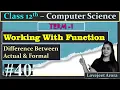 TERM 1-Complete 12th Computer Science Working With Function - Formal and Actual Parameters Part 40