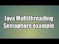 Java Multithreading Semaphore example