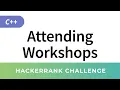 HackerRank Solution Attending Workshops in C