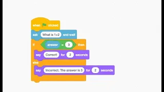 Scratch Coding - How to use the IF THEN ELSE function