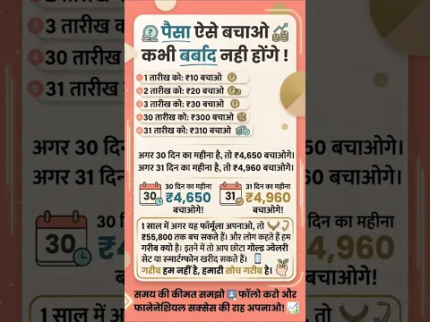 पैसा ऐसे बचाओ कभी बर्बाद नहीं होंगे 💯✅ Money motivation in hindi #motivation